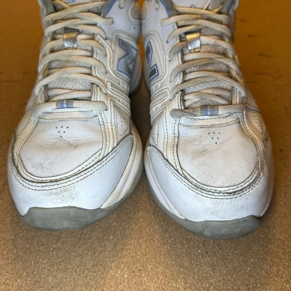 New‎ Balance 409 Womens White Blue Cross Training Shoes WX409WL2 Size 10 Wide